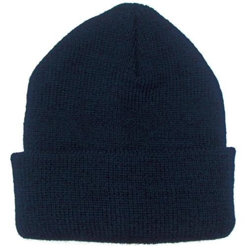 Gebreide wintermuts navy