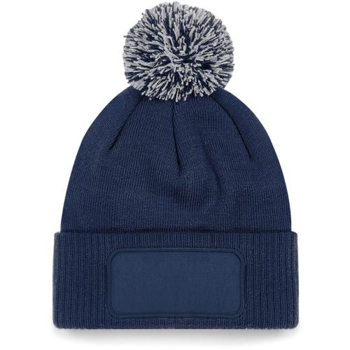 Snowstar® patch beanie french navy/light grey