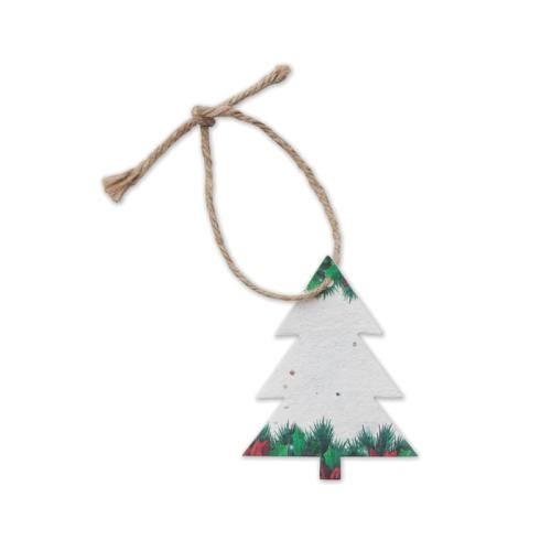 Zaadpapier kerstboom wit